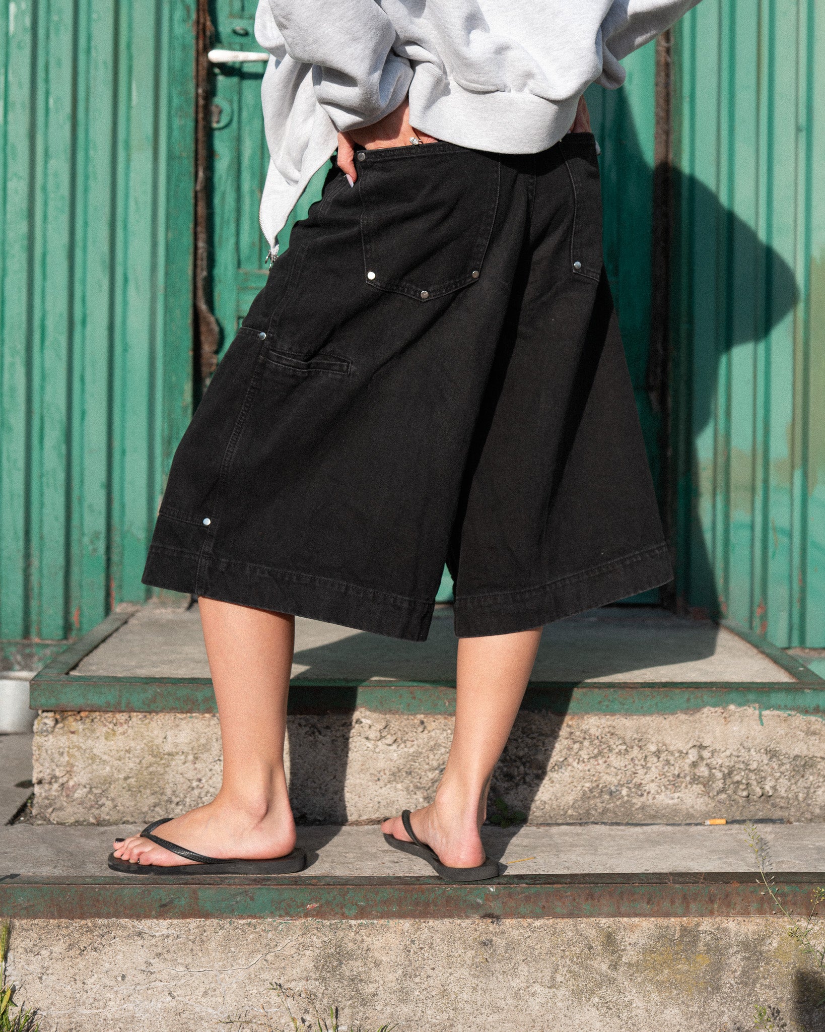 DOUBLE KNEE BOTTLE JORTS - Image 4
