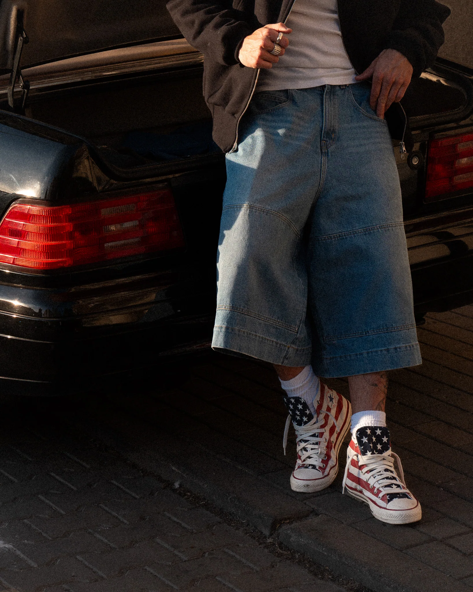 DOUBLE KNEE BOTTLE JORTS - Image 5