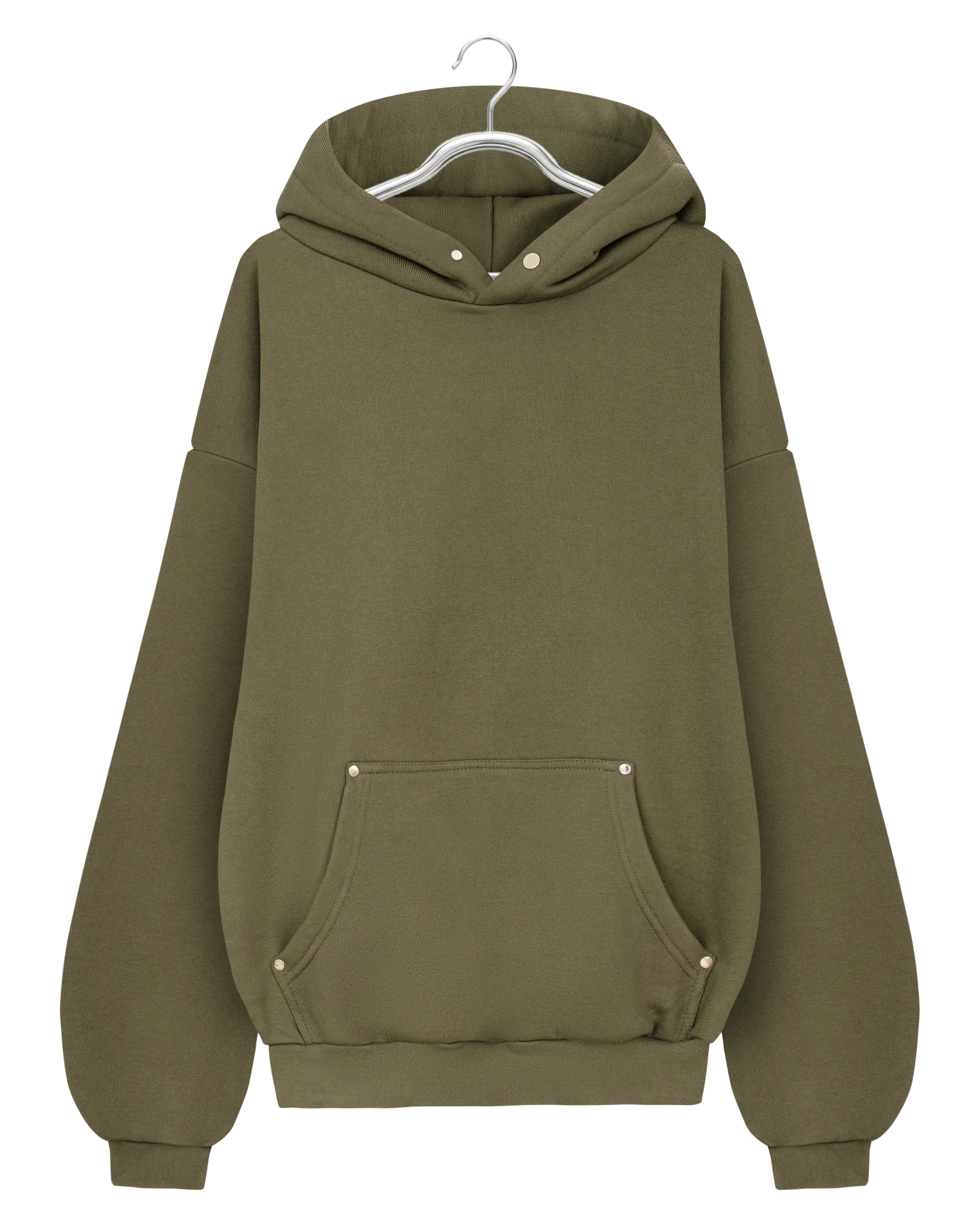 EVERGREEN METAL RIVET HOODIE
