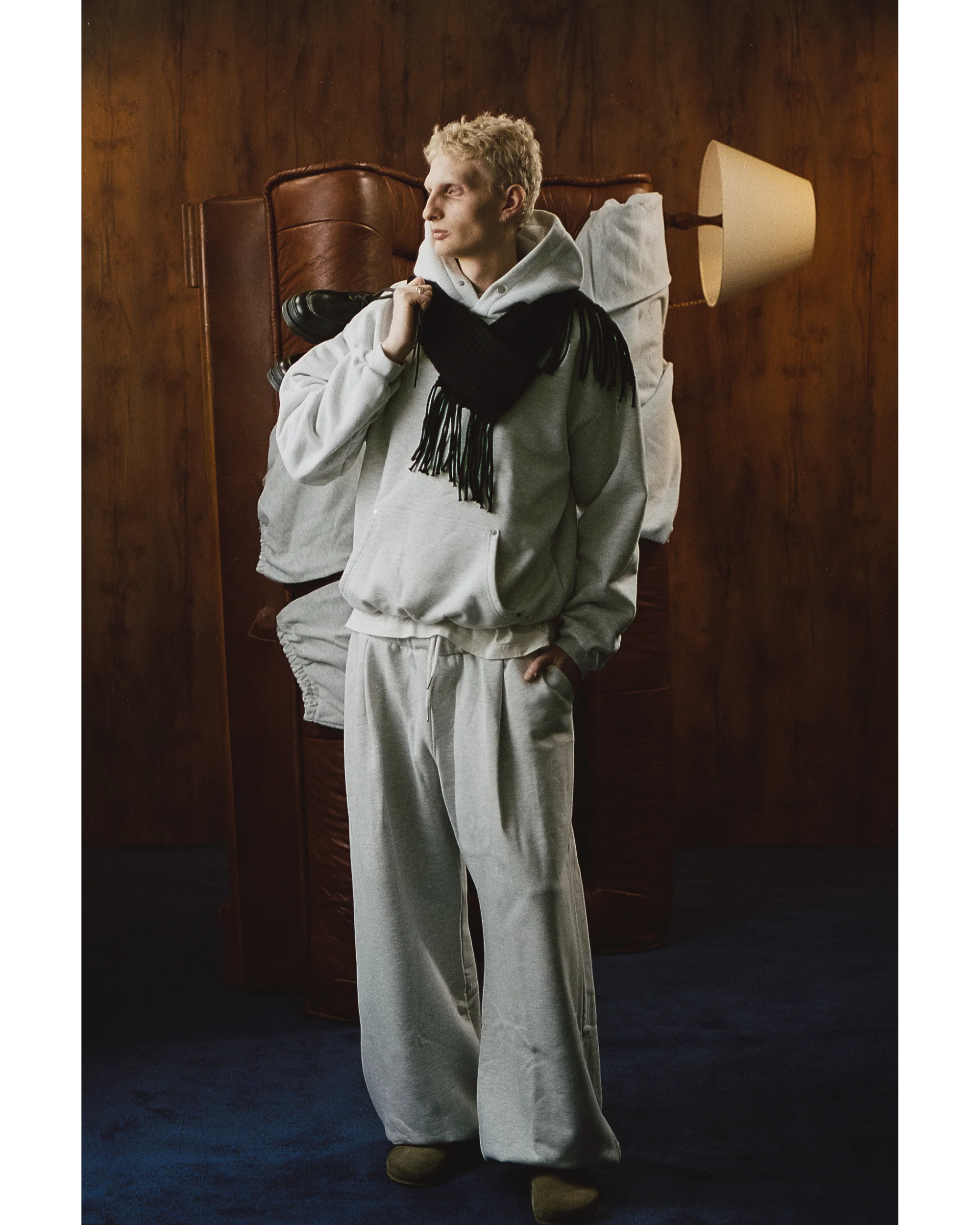 EVERGREEN WIDE LEG PLEATED SWEATPANTS - Image 4