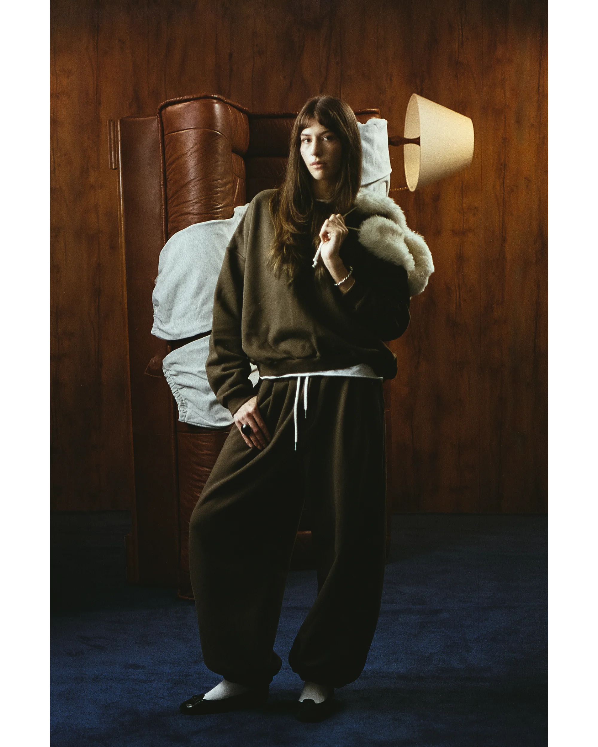 EVERGREEN WIDE LEG PLEATED SWEATPANTS - Image 5